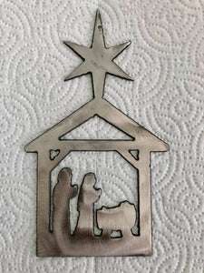 Nativity/Creche Ornament with Star