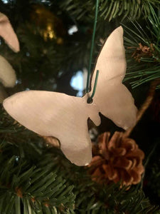 Butterfly Ornament Stainless Steel Small 2" x 2 1/2"